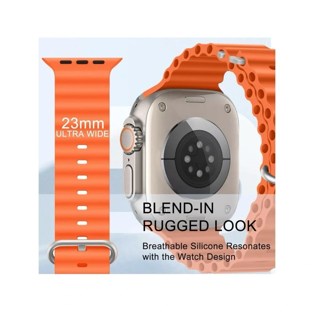 Orange Ocean Silicone Sport Band 38/40/41mm